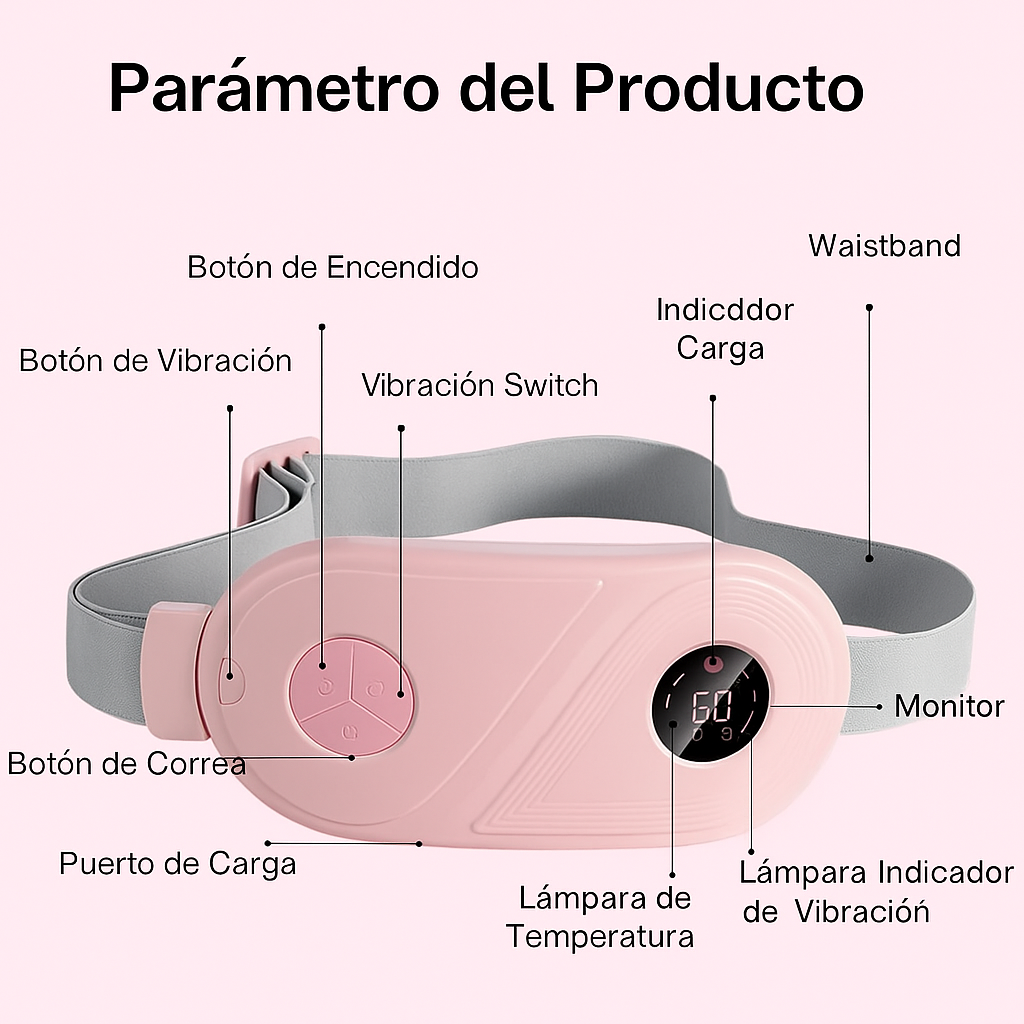 Almohadilla Térmica Inteligente para Cólicos