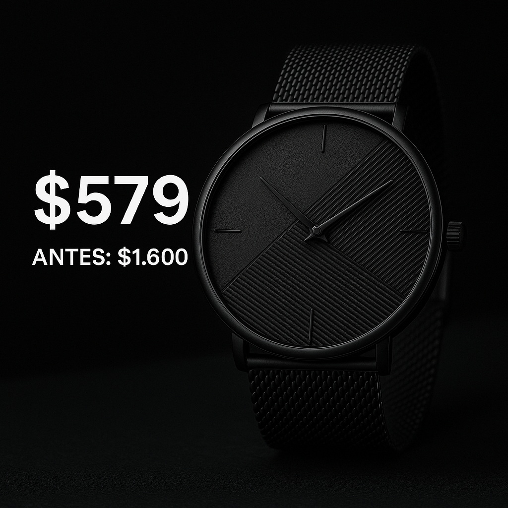 Reloj NOIR — Domina el tiempo.